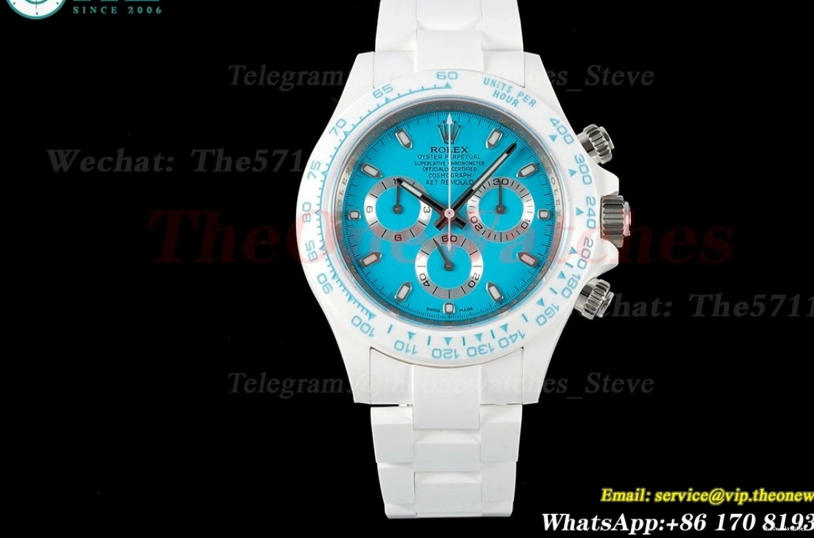40mm Dial Tiffany Daytona AET Blue ZF SH4130 Cer Cer 0403